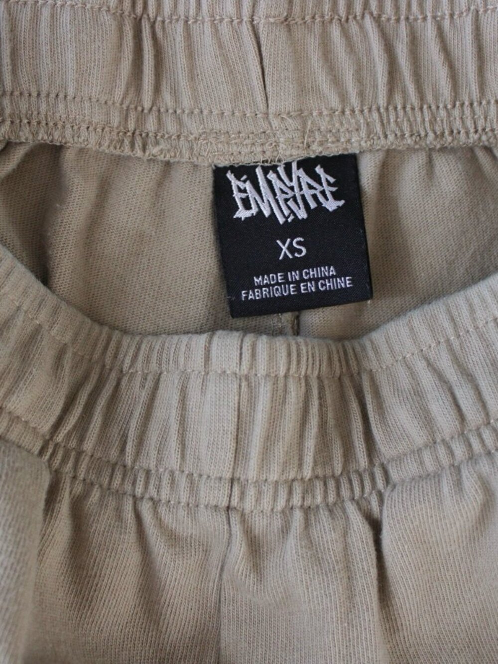 Empyre Graphic Sweat Shorts XS Tan Cowgirl Pinup Alt Skate Egirl Baddie Grunge - Picture 3 of 6